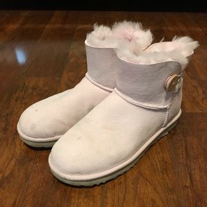 Baby Pink Button Uggs